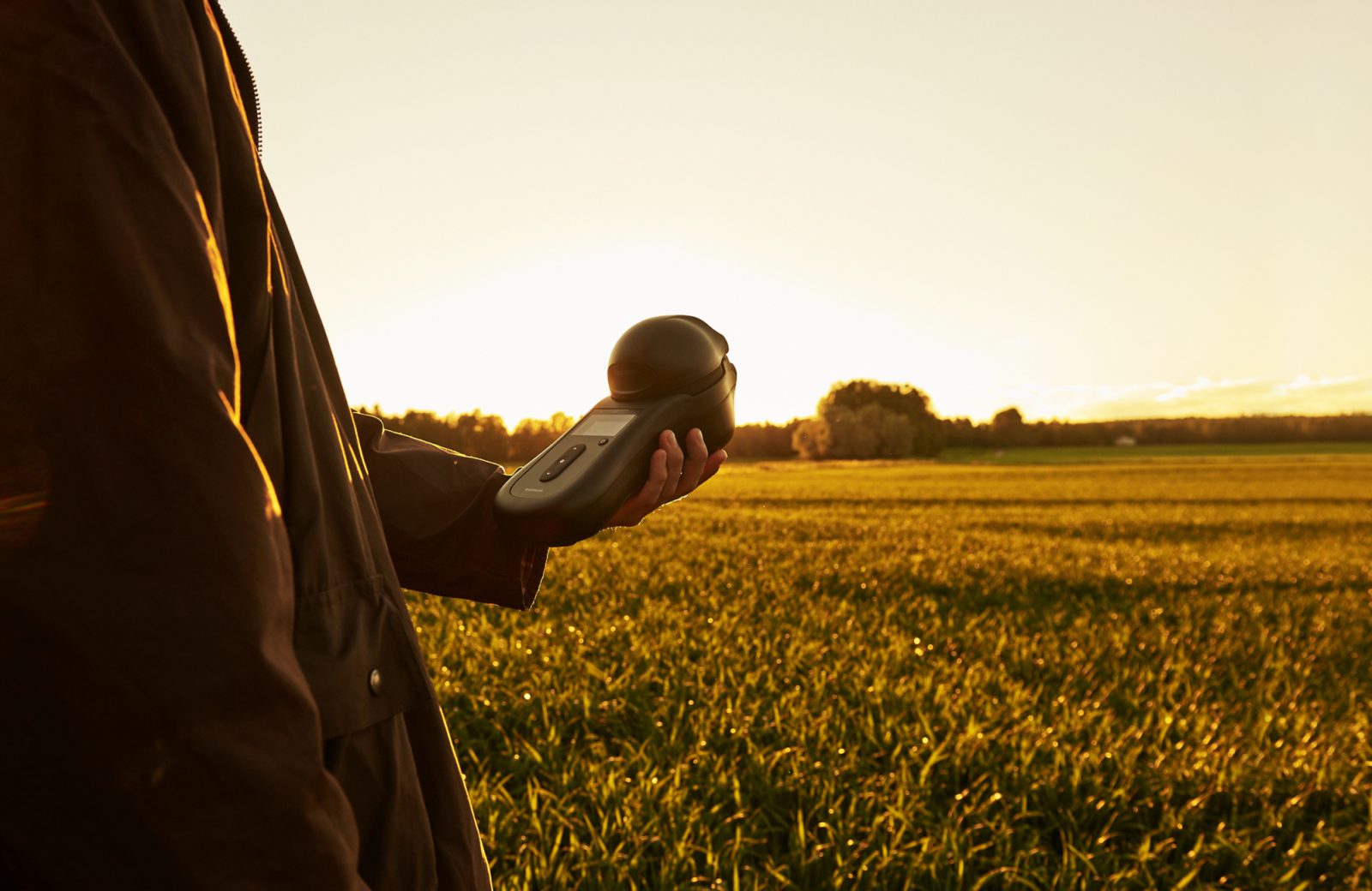 A real and unbiased measurement of grain quality in the field when harvesting